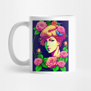 Young Agatha Christie Mystery Floral Mug